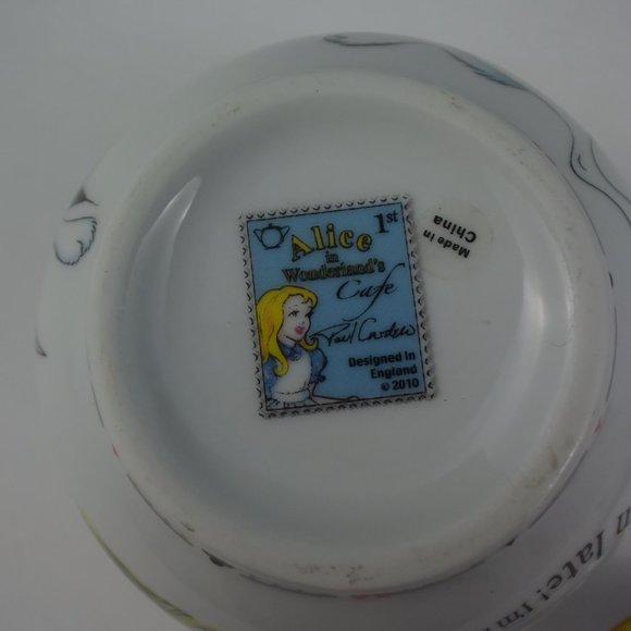 RARE FIND! Ceramic Alice in Wonderland Sugar Bowl w Lid Designed by Paul Cardew - Picture 6 of 11